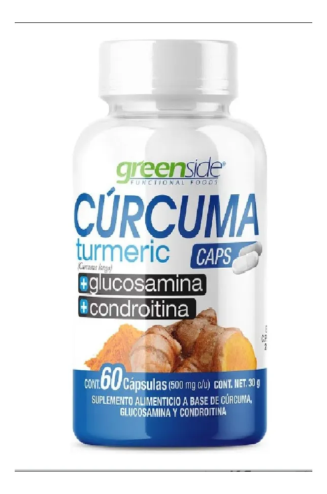 Cúrcuma + Glucosamina + Condroitina (60 cápsulas)